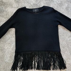 Black long sleeved sweater
